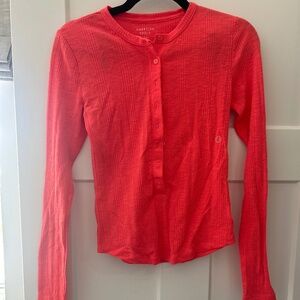 Long sleeve coral shirt